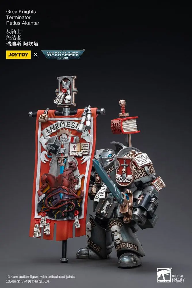 Warhammer 40k akcijska figura 1/18 Grey Knights Terminator Retius Akantar 13 cm fotografija proizvoda
