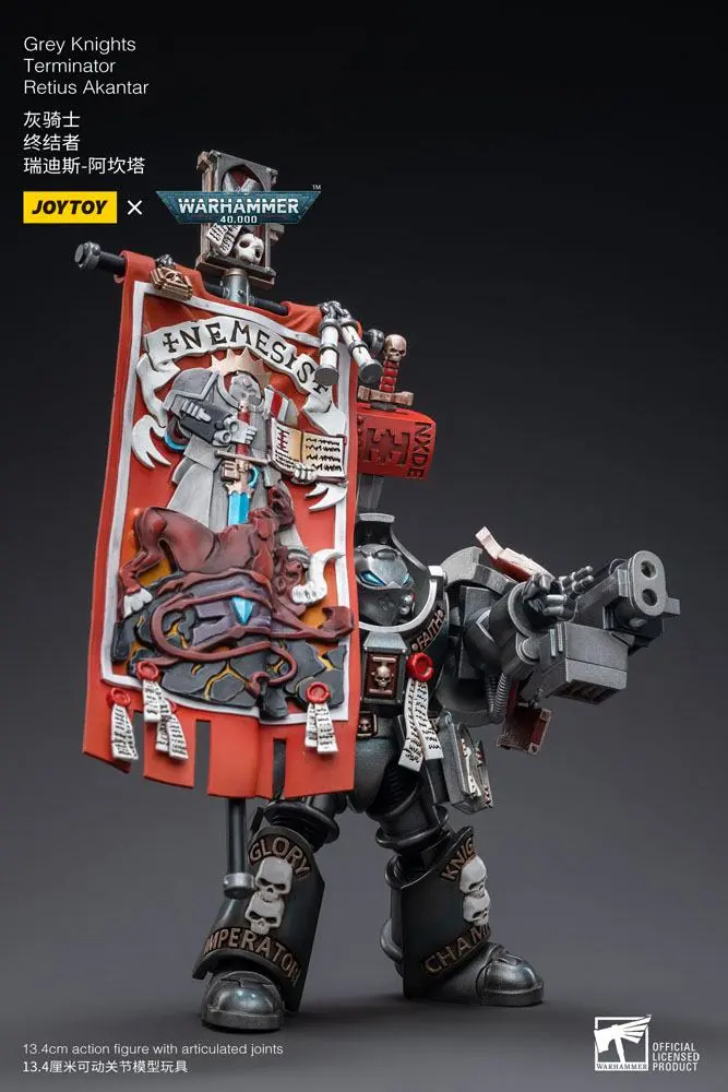 Warhammer 40k akcijska figura 1/18 Grey Knights Terminator Retius Akantar 13 cm fotografija proizvoda
