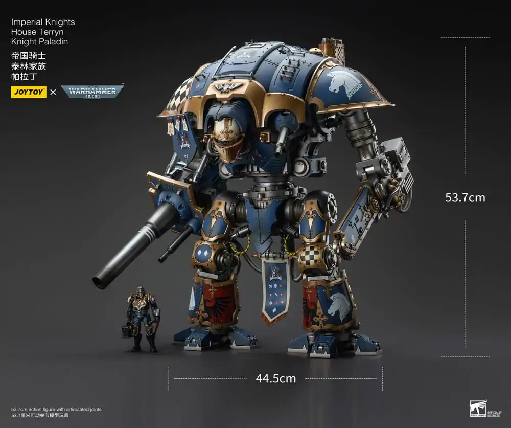 Warhammer 40k akcijska figura 1/18 Imperial Knights House Terryn Knight Paladin 54 cm fotografija proizvoda