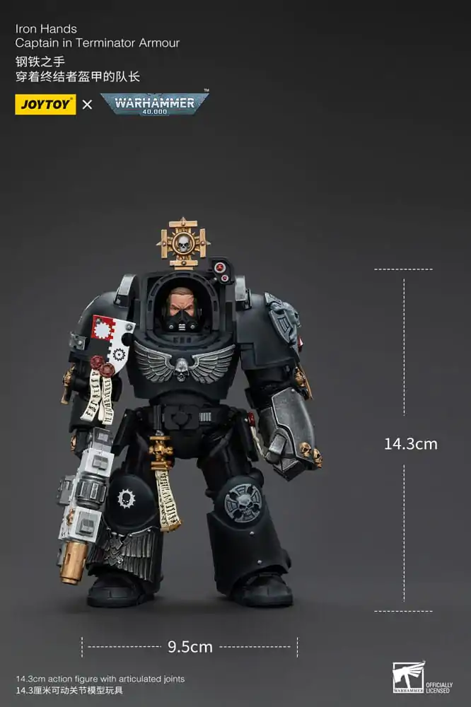 Warhammer 40k akcijska figura 1/18 Iron Hands Captain in Terminator Armour 14 cm fotografija proizvoda