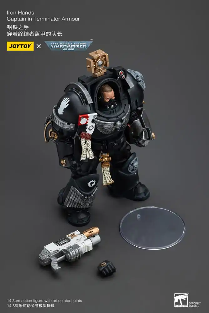 Warhammer 40k akcijska figura 1/18 Iron Hands Captain in Terminator Armour 14 cm fotografija proizvoda