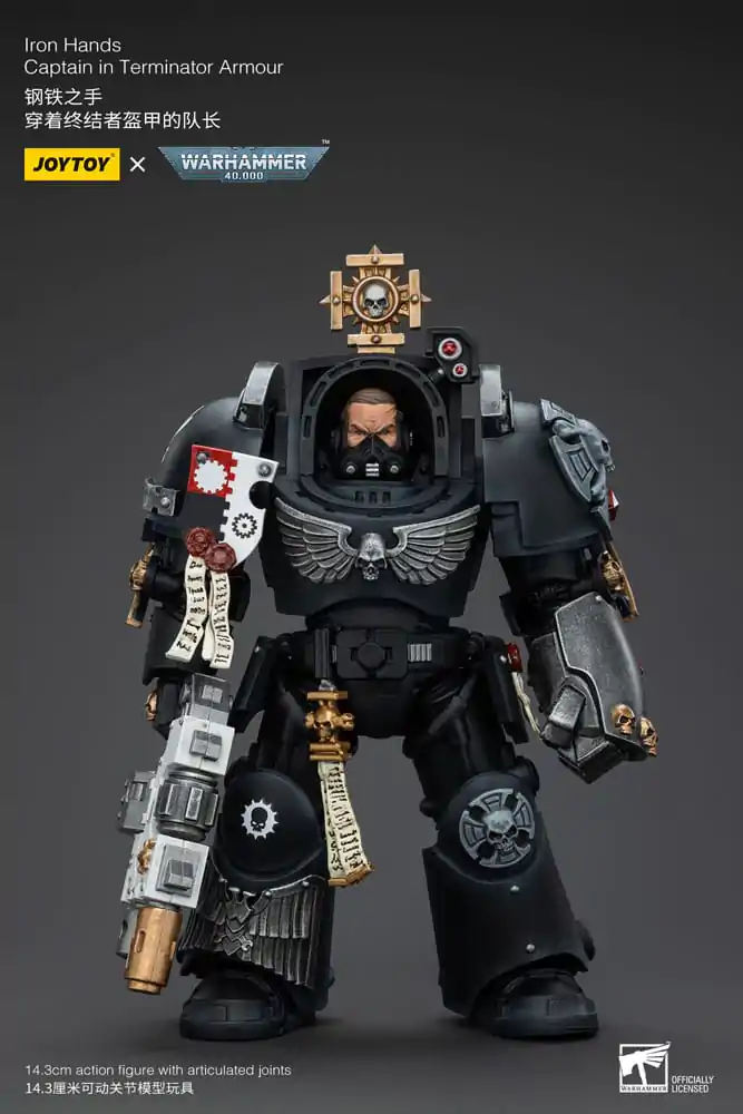 Warhammer 40k akcijska figura 1/18 Iron Hands Captain in Terminator Armour 14 cm fotografija proizvoda