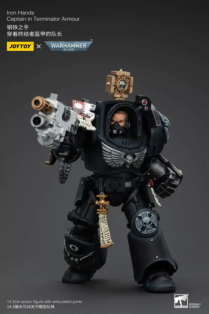 Warhammer 40k akcijska figura 1/18 Iron Hands Captain in Terminator Armour 14 cm fotografija proizvoda