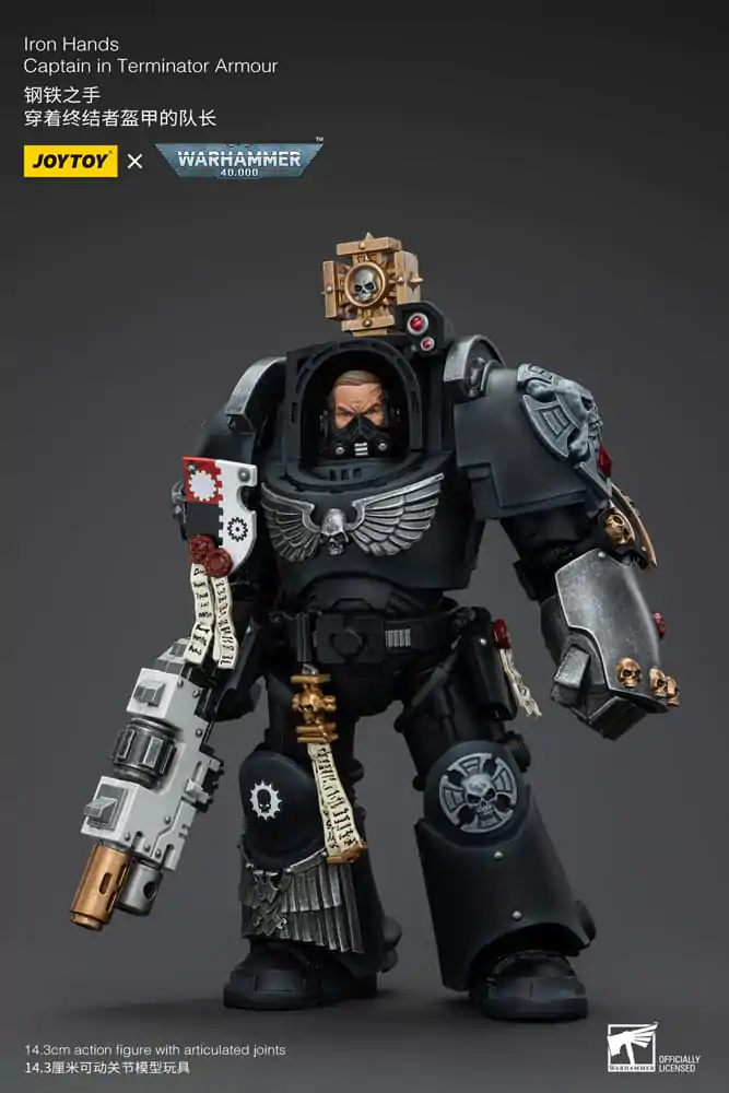 Warhammer 40k akcijska figura 1/18 Iron Hands Captain in Terminator Armour 14 cm fotografija proizvoda