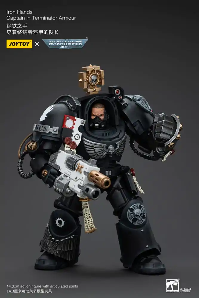 Warhammer 40k akcijska figura 1/18 Iron Hands Captain in Terminator Armour 14 cm fotografija proizvoda