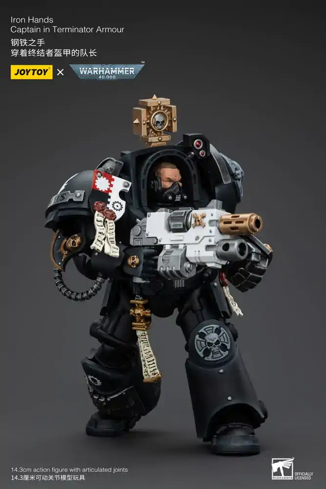 Warhammer 40k akcijska figura 1/18 Iron Hands Captain in Terminator Armour 14 cm fotografija proizvoda