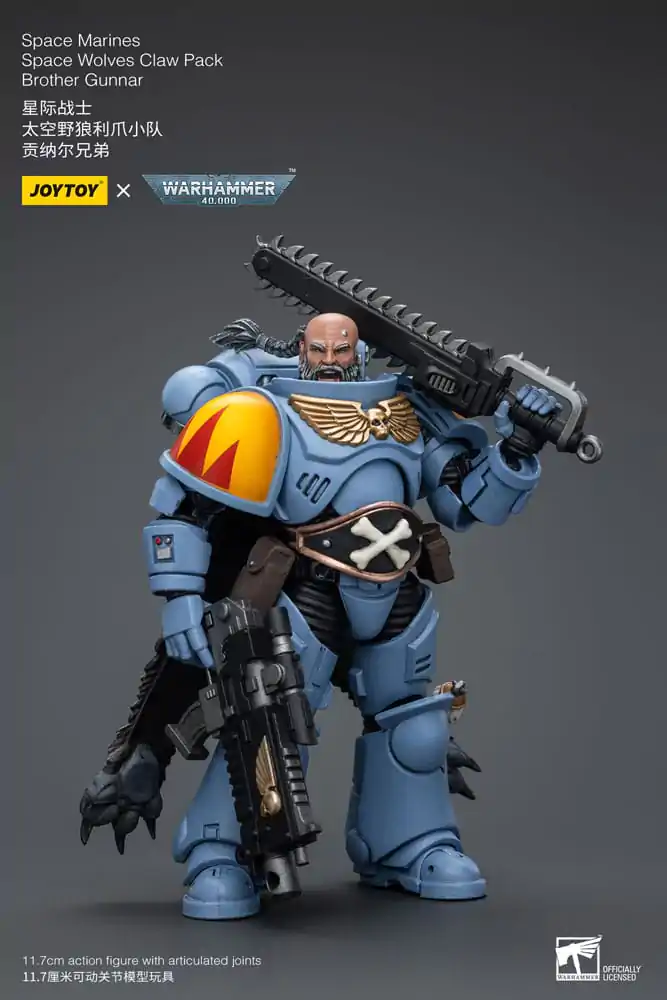 Warhammer 40k akcijska figura 1/18 Space Marines Space Wolves Claw Pack Brother Gunnar 12 cm fotografija proizvoda