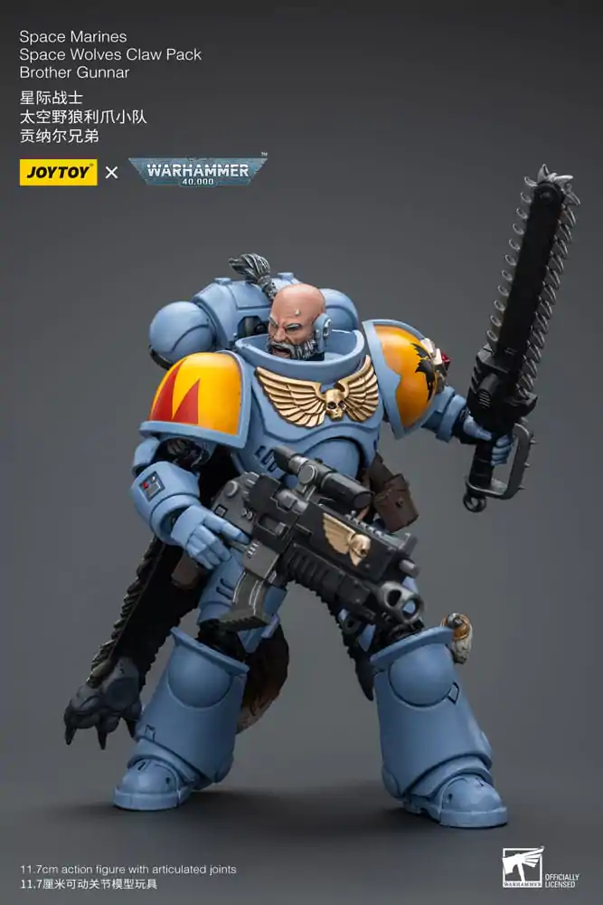 Warhammer 40k akcijska figura 1/18 Space Marines Space Wolves Claw Pack Brother Gunnar 12 cm fotografija proizvoda