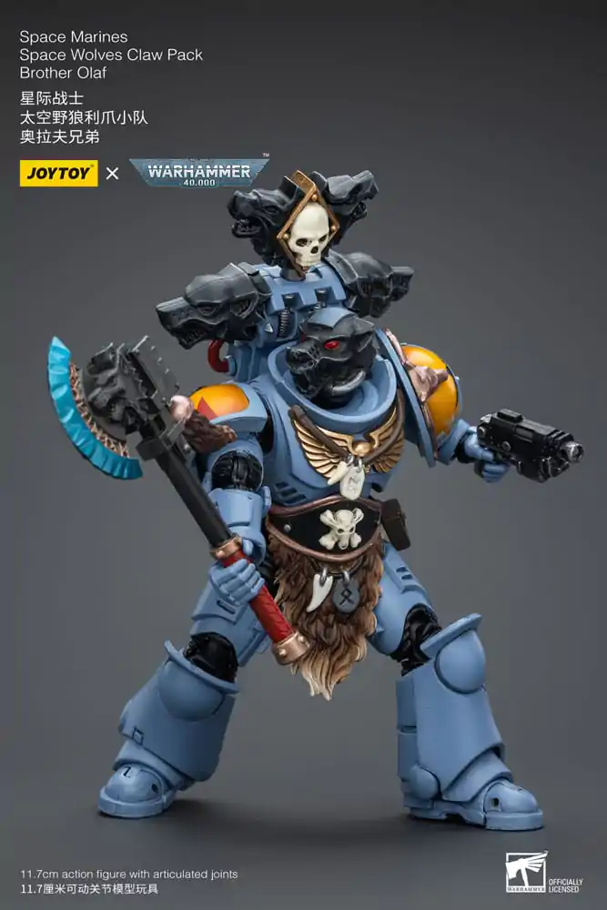 Warhammer 40k akcijska figura 1/18 Space Marines Space Wolves Claw Pack Brat Olaf 12 cm fotografija proizvoda