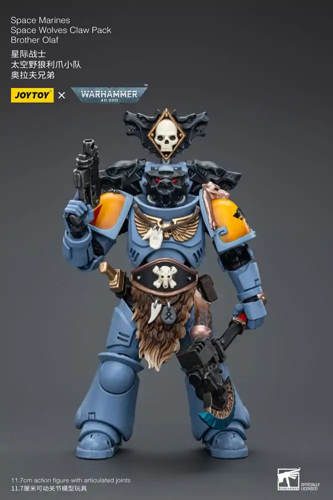 Warhammer 40k akcijska figura 1/18 Space Marines Space Wolves Claw Pack Brat Olaf 12 cm fotografija proizvoda