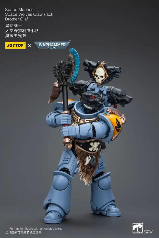 Warhammer 40k akcijska figura 1/18 Space Marines Space Wolves Claw Pack Brat Olaf 12 cm fotografija proizvoda