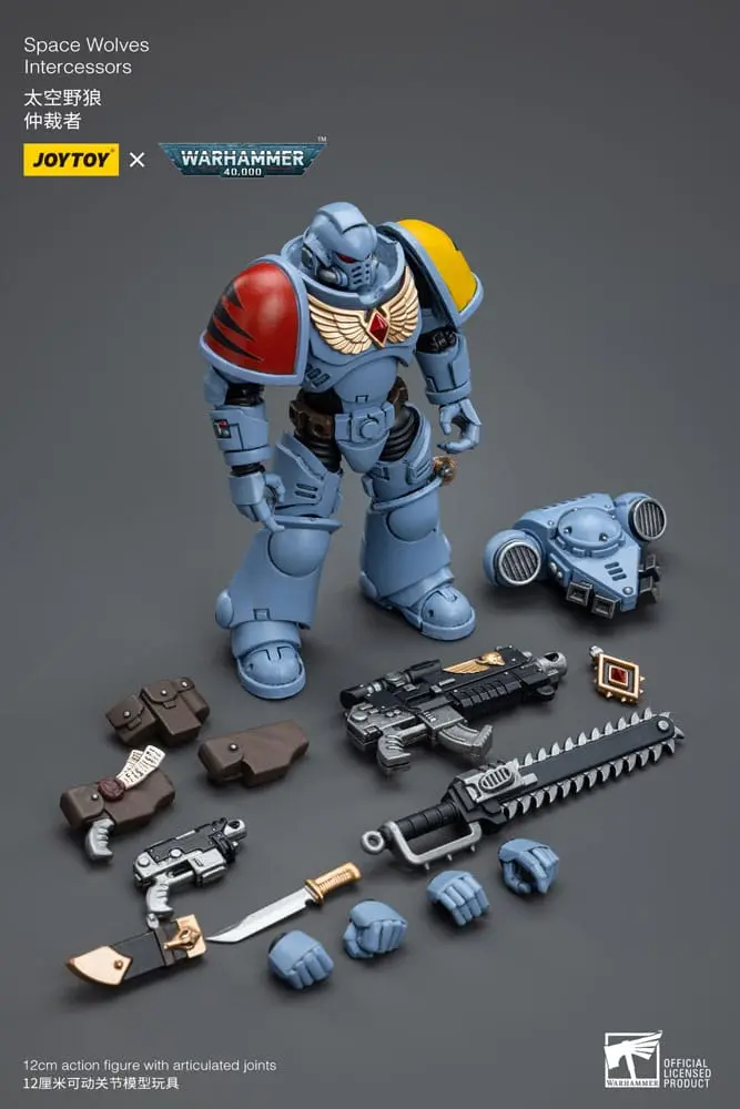 Warhammer 40k akcijska figura 1/18 Space Wolves Intercessors 12 cm fotografija proizvoda