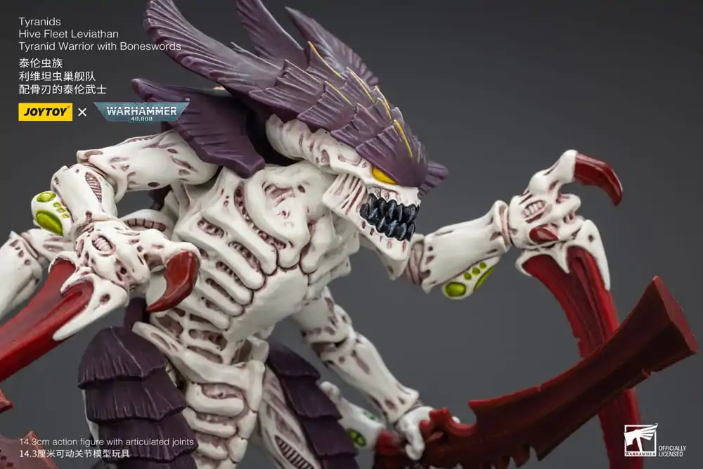 Warhammer 40k akcijska figura 1/18 Tyranids Hive Fleet Leviathan Tyranid Warrior s Boneswords 12 cm fotografija proizvoda