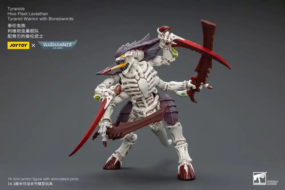 Warhammer 40k akcijska figura 1/18 Tyranids Hive Fleet Leviathan Tyranid Warrior s Boneswords 12 cm fotografija proizvoda