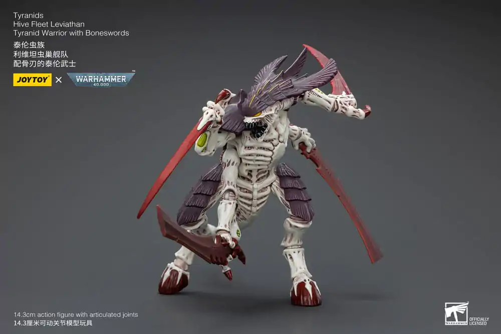 Warhammer 40k akcijska figura 1/18 Tyranids Hive Fleet Leviathan Tyranid Warrior s Boneswords 12 cm fotografija proizvoda