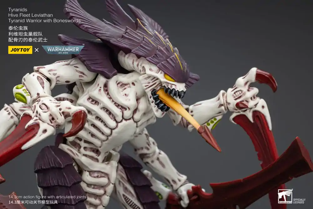 Warhammer 40k akcijska figura 1/18 Tyranids Hive Fleet Leviathan Tyranid Warrior s Boneswords 12 cm fotografija proizvoda
