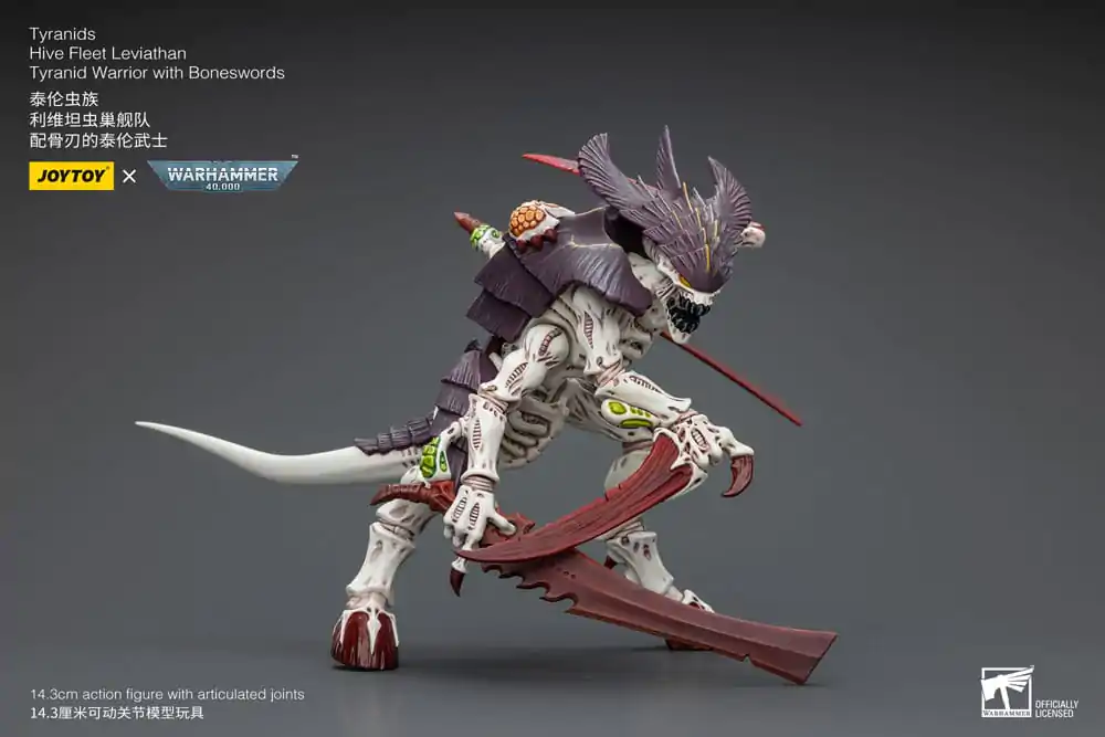 Warhammer 40k akcijska figura 1/18 Tyranids Hive Fleet Leviathan Tyranid Warrior s Boneswords 12 cm fotografija proizvoda