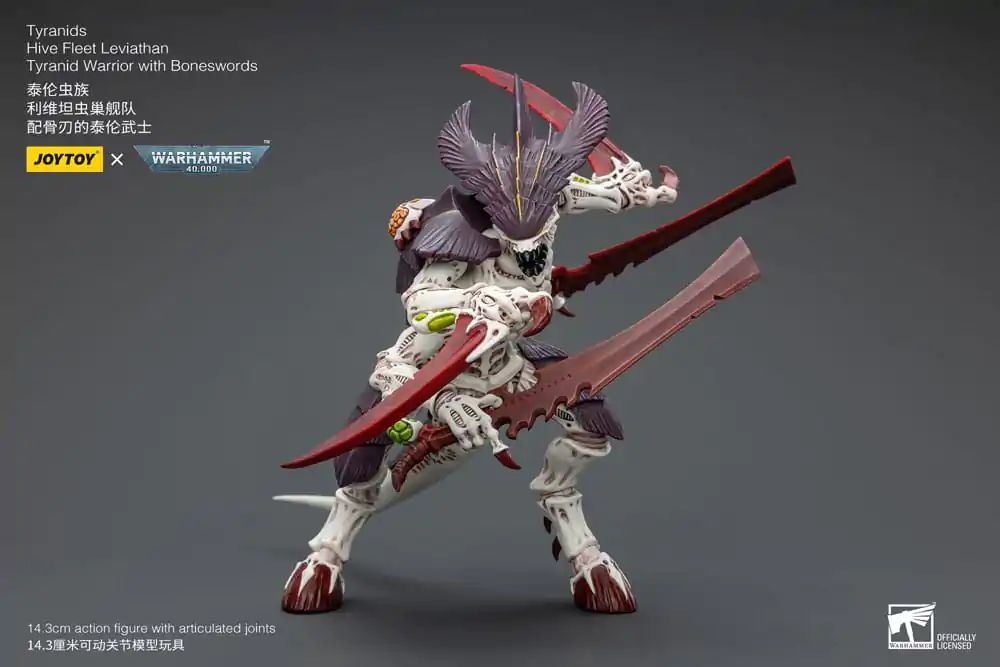 Warhammer 40k akcijska figura 1/18 Tyranids Hive Fleet Leviathan Tyranid Warrior s Boneswords 12 cm fotografija proizvoda