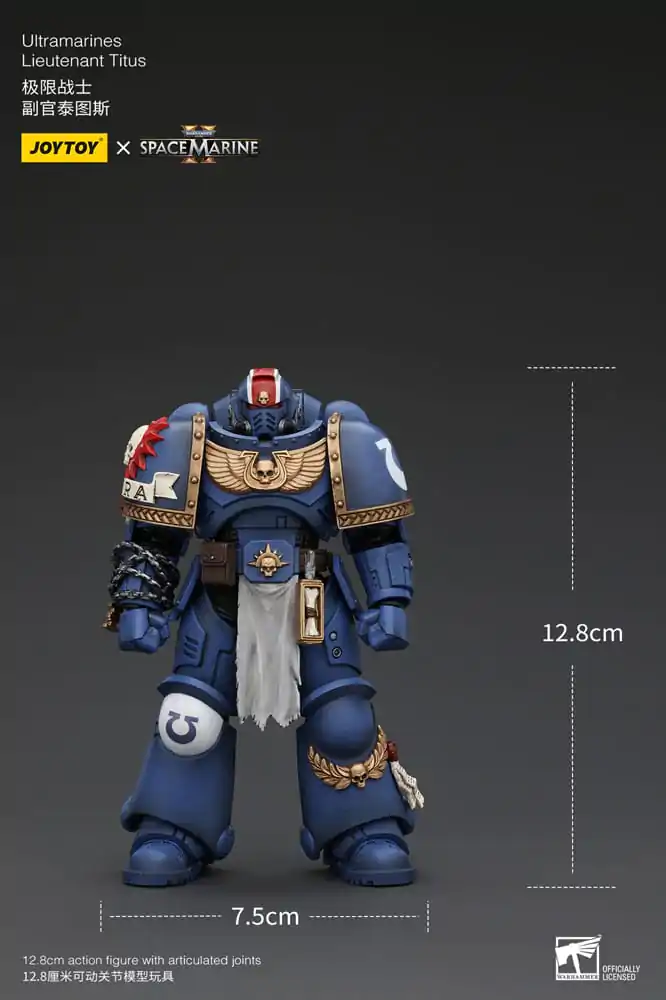 Warhammer 40k akcijska figura 1/18 Ultramarines Lieutenant Titus 13 cm fotografija proizvoda