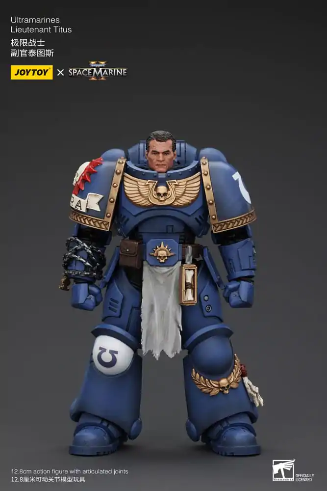 Warhammer 40k akcijska figura 1/18 Ultramarines Lieutenant Titus 13 cm fotografija proizvoda