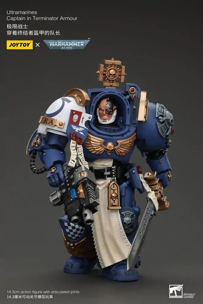 Warhammer 40k akcijska figura 1/18 Ultramarines Captain In Terminator Armour 14 cm fotografija proizvoda