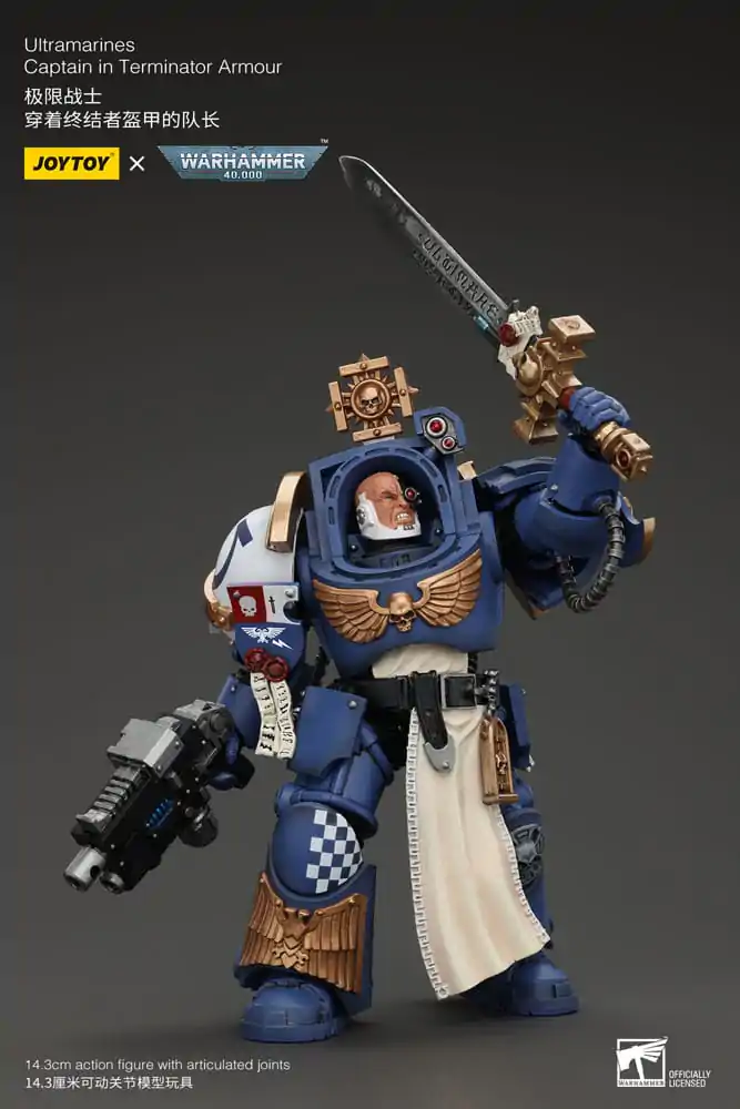 Warhammer 40k akcijska figura 1/18 Ultramarines Captain In Terminator Armour 14 cm fotografija proizvoda