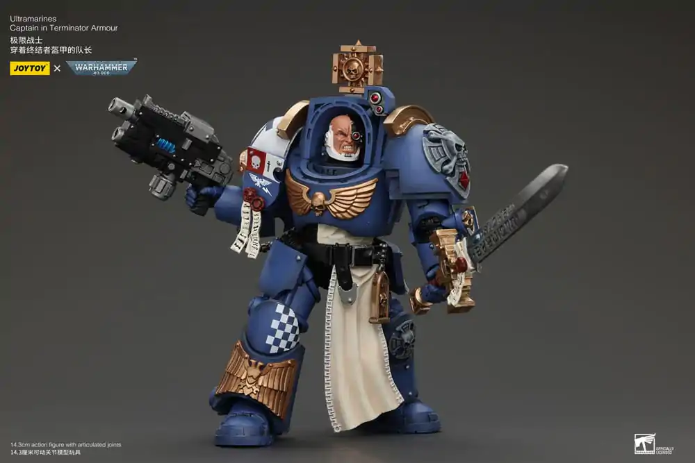 Warhammer 40k akcijska figura 1/18 Ultramarines Captain In Terminator Armour 14 cm fotografija proizvoda