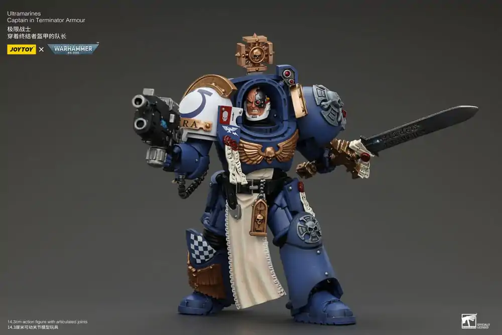 Warhammer 40k akcijska figura 1/18 Ultramarines Captain In Terminator Armour 14 cm fotografija proizvoda