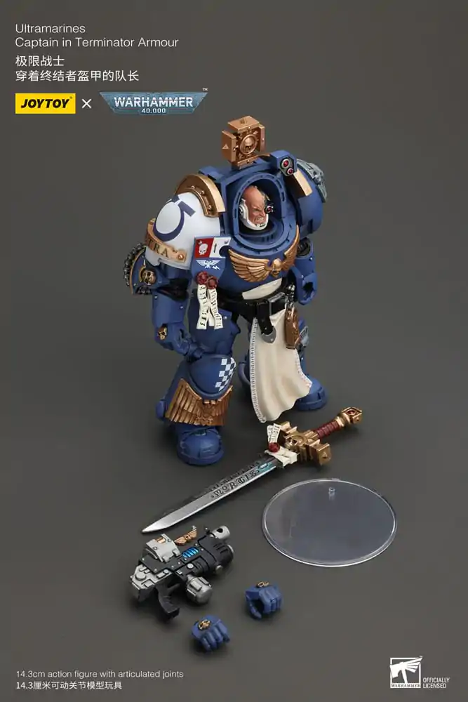 Warhammer 40k akcijska figura 1/18 Ultramarines Captain In Terminator Armour 14 cm fotografija proizvoda