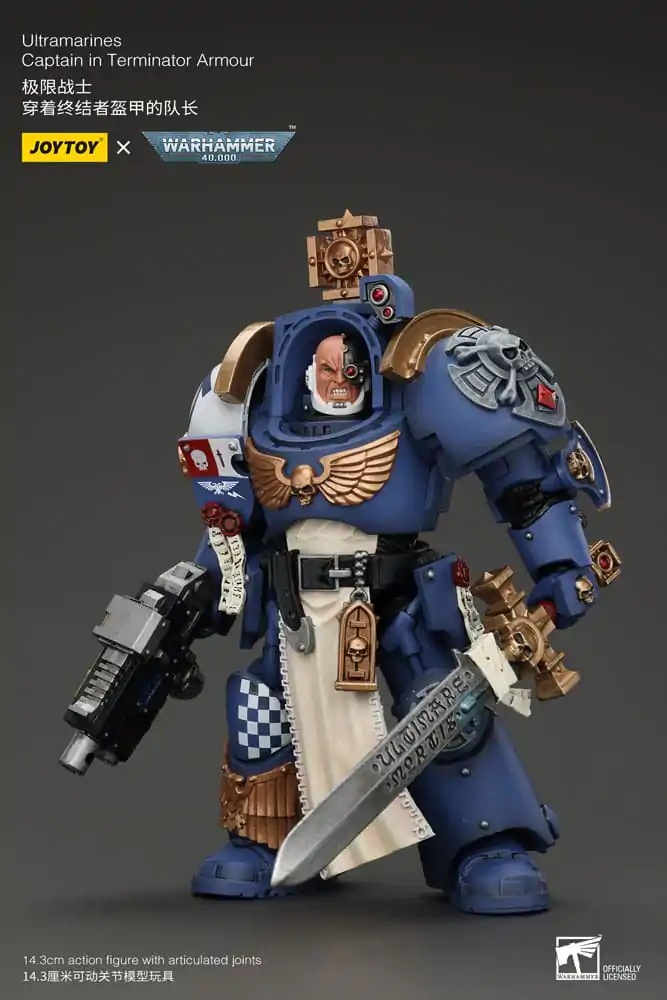 Warhammer 40k akcijska figura 1/18 Ultramarines Captain In Terminator Armour 14 cm fotografija proizvoda