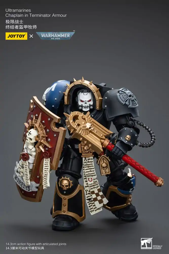 Warhammer 40k akcijska figura 1/18 Ultramarines Chaplain u Terminator oklopu 12 cm fotografija proizvoda