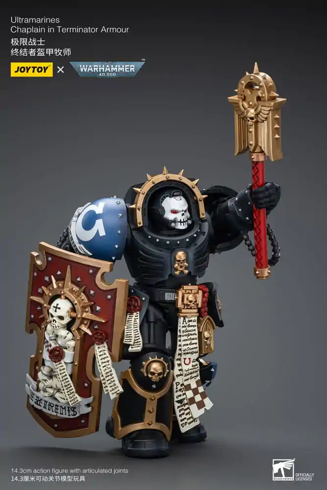 Warhammer 40k akcijska figura 1/18 Ultramarines Chaplain u Terminator oklopu 12 cm fotografija proizvoda