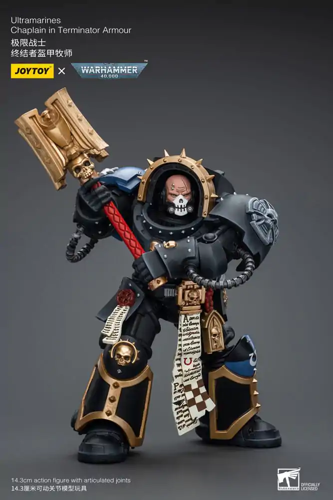 Warhammer 40k akcijska figura 1/18 Ultramarines Chaplain u Terminator oklopu 12 cm fotografija proizvoda