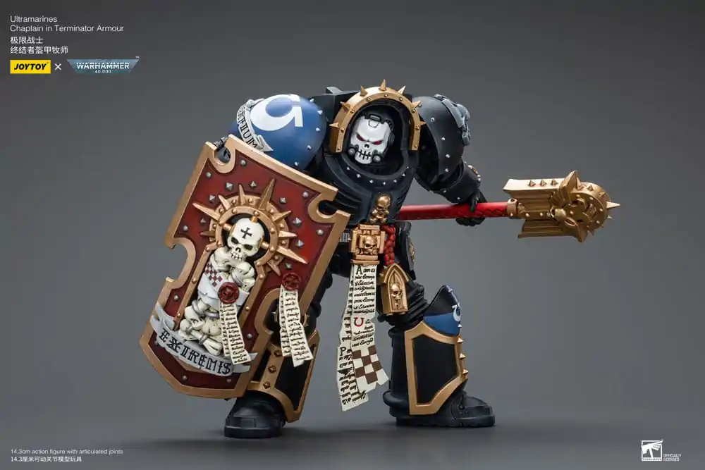 Warhammer 40k akcijska figura 1/18 Ultramarines Chaplain u Terminator oklopu 12 cm fotografija proizvoda