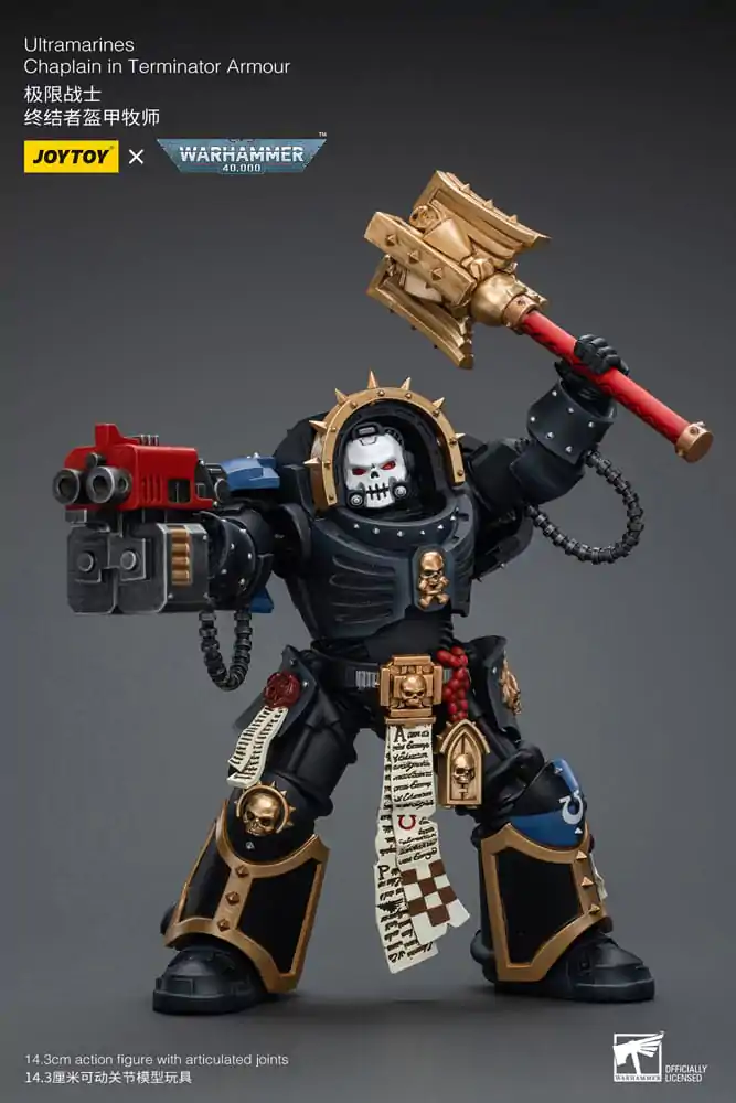 Warhammer 40k akcijska figura 1/18 Ultramarines Chaplain u Terminator oklopu 12 cm fotografija proizvoda