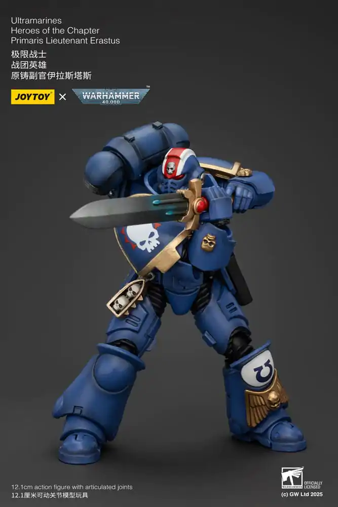 Warhammer 40k akcijska figura 1/18 Ultramarines Heroes of the Chapter Primaris Lieutenant Erastus 20 cm fotografija proizvoda