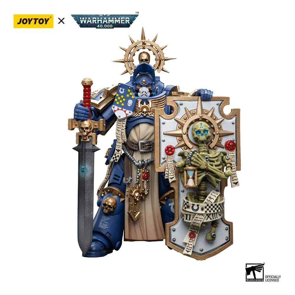 Warhammer 40k akcijska figura 1/18 Ultramarines Primaris Captain s Reliktnim štitom i energetskim mačem 12 cm fotografija proizvoda