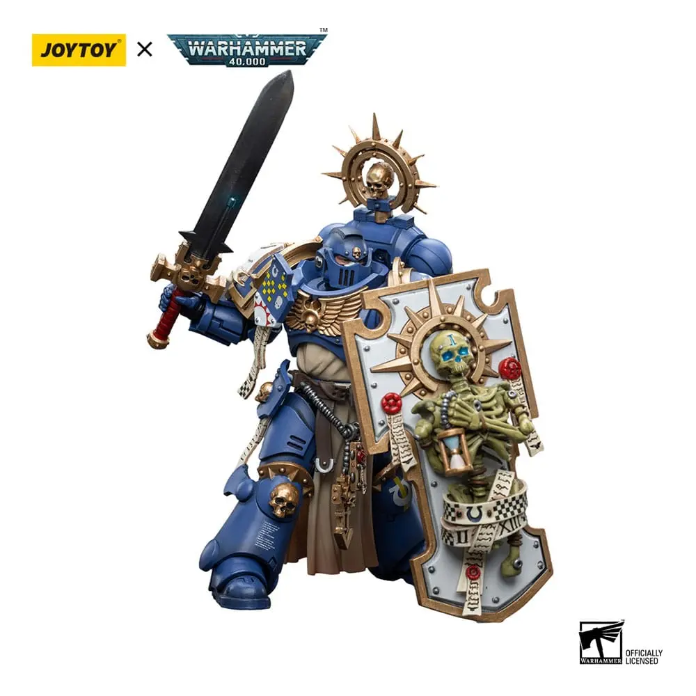 Warhammer 40k akcijska figura 1/18 Ultramarines Primaris Captain s Reliktnim štitom i energetskim mačem 12 cm fotografija proizvoda