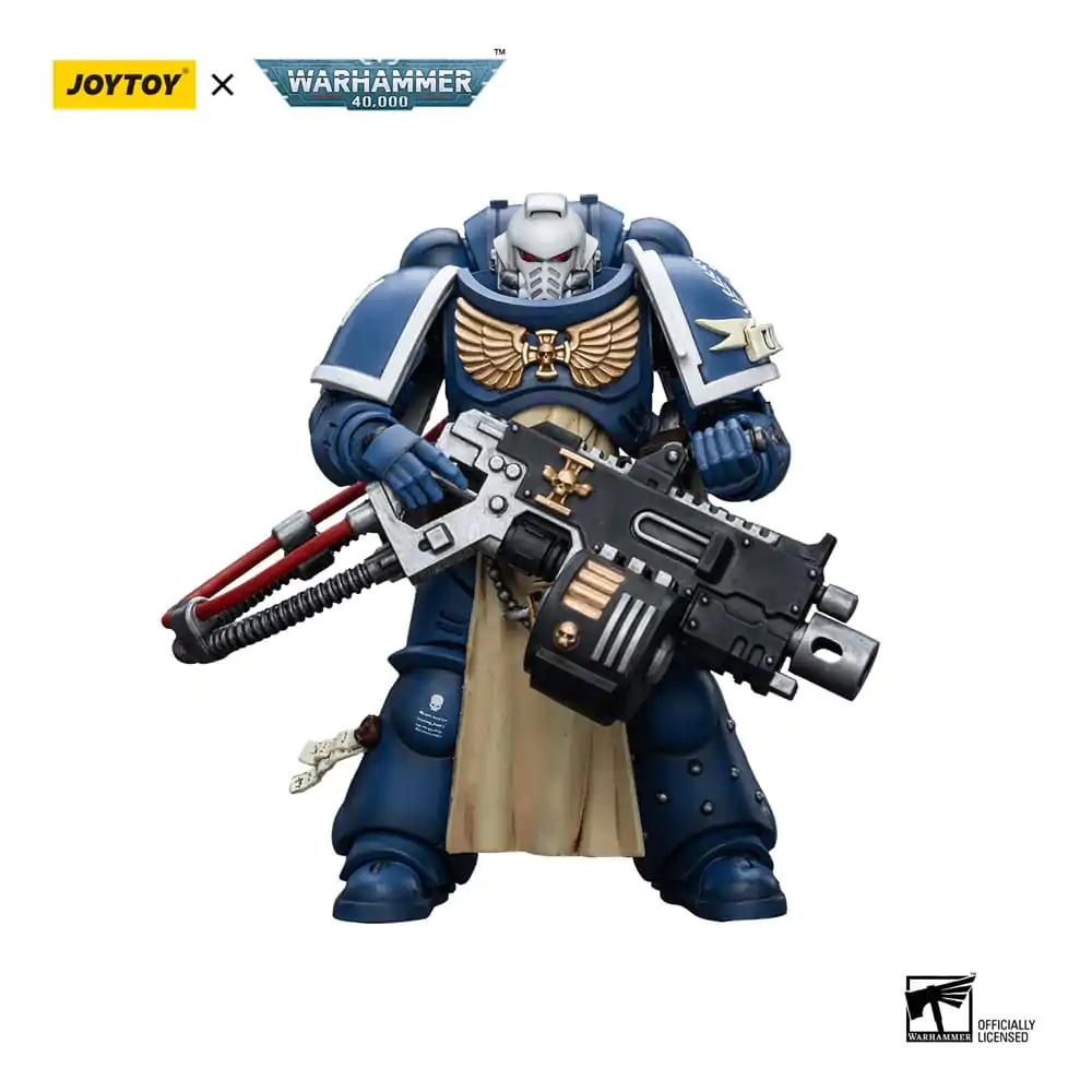 Warhammer 40k akcijska figura 1/18 Ultramarines Sternguard Veteran s teškim bacačem 12 cm fotografija proizvoda