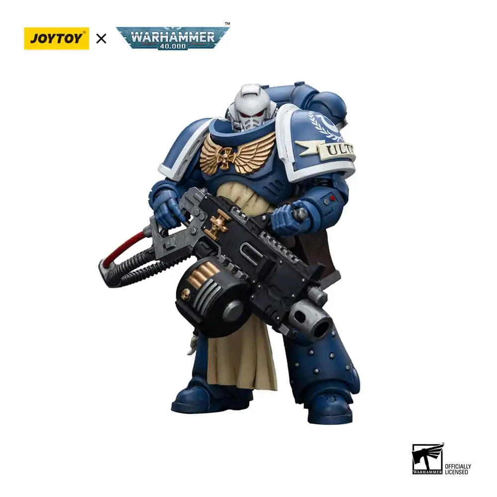 Warhammer 40k akcijska figura 1/18 Ultramarines Sternguard Veteran s teškim bacačem 12 cm fotografija proizvoda
