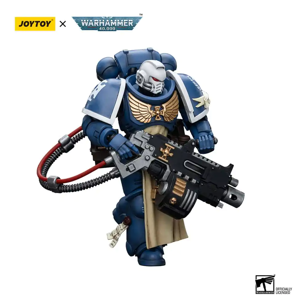Warhammer 40k akcijska figura 1/18 Ultramarines Sternguard Veteran s teškim bacačem 12 cm fotografija proizvoda