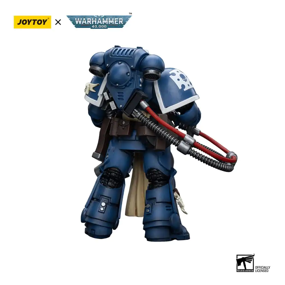 Warhammer 40k akcijska figura 1/18 Ultramarines Sternguard Veteran s teškim bacačem 12 cm fotografija proizvoda