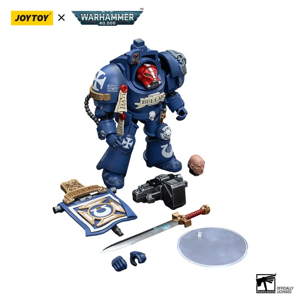 Warhammer 40k akcijska figura 1/18 Ultramarines Terminators Narednik Bellan 12 cm fotografija proizvoda