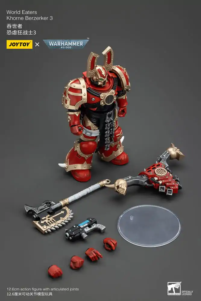 Warhammer 40k akcijska figura 1/18 World Eaters Khorne Berzerker 3 13 cm fotografija proizvoda