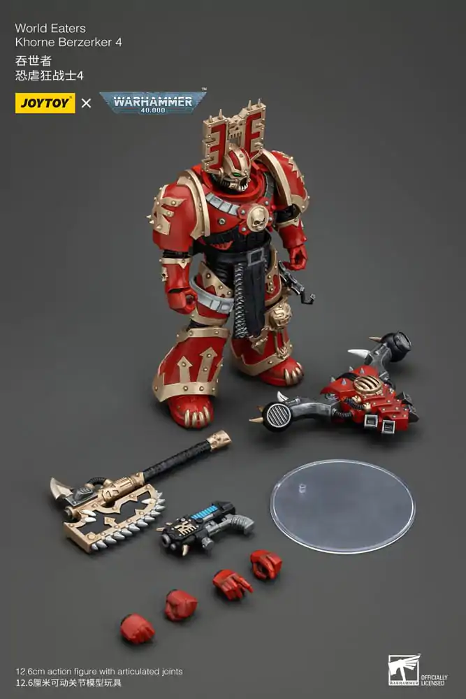 Warhammer 40k akcijska figura 1/18 World Eaters Khorne Berzerker 4 13 cm fotografija proizvoda