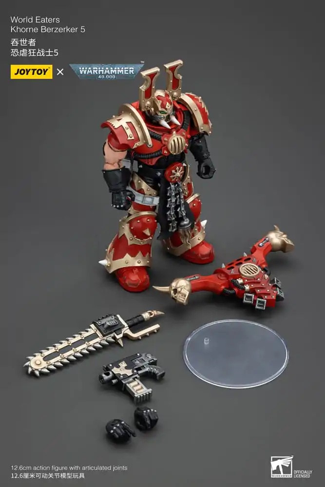 Warhammer 40k akcijska figura 1/18 World Eaters Khorne Berzerker 5 13 cm fotografija proizvoda