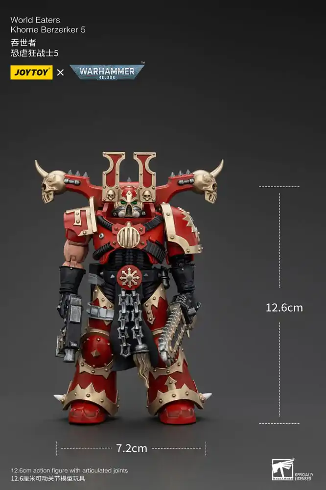 Warhammer 40k akcijska figura 1/18 World Eaters Khorne Berzerker 5 13 cm fotografija proizvoda