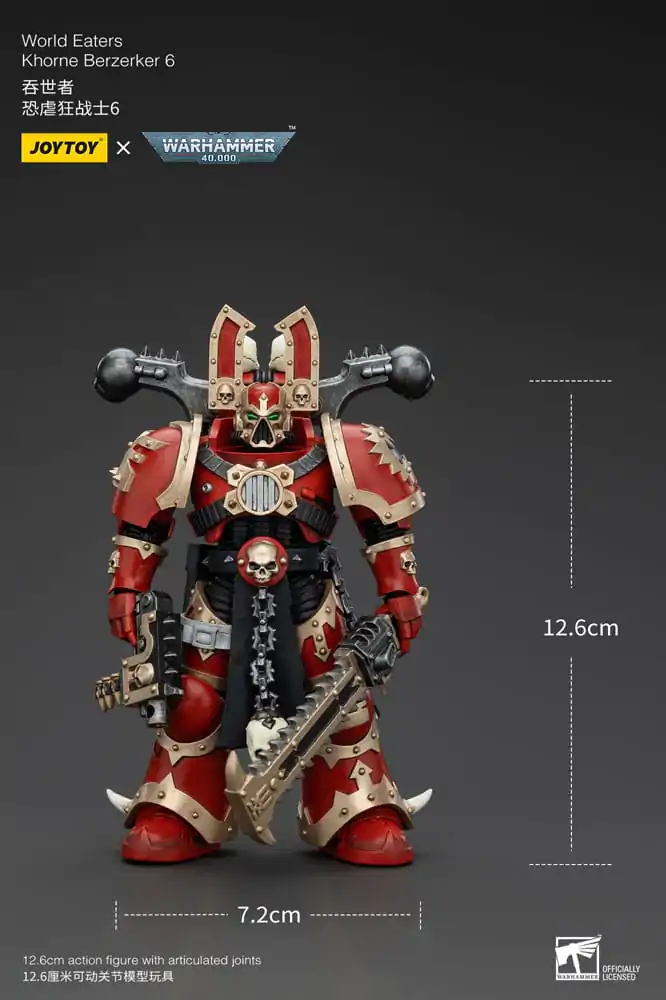 Warhammer 40k akcijska figura 1/18 World Eaters Khorne Berzerker 6 13 cm fotografija proizvoda