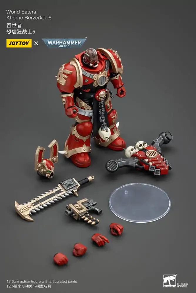 Warhammer 40k akcijska figura 1/18 World Eaters Khorne Berzerker 6 13 cm fotografija proizvoda