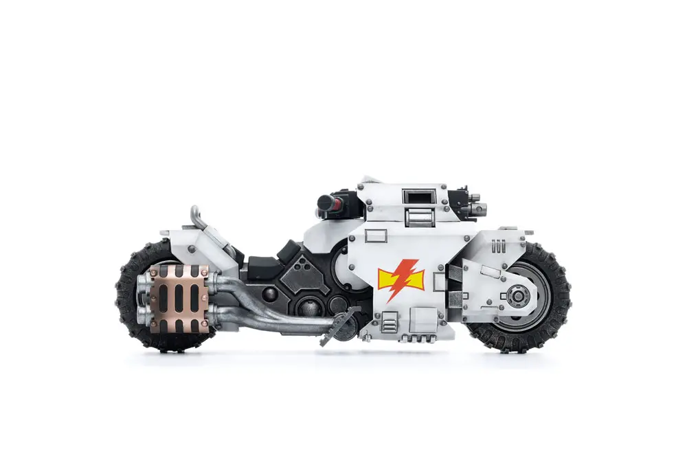 Warhammer 40k Vozilo 1/18 White Scars Raider-pattern borbeni bicikl 22 cm fotografija proizvoda